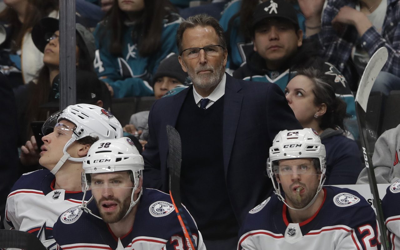 John Tortorella on the bench